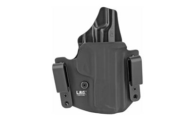 L.A.G. Tactical Defender Series IWB/OWB Holster for S&W Shield 9EZ, Kydex, Right Hand, Black