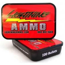Lightning Ammo .22 Cal .224" 55 gr FMJ-BT Rifle Bullets with Cannelure 100/ct