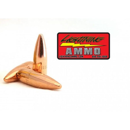 Lightning Ammo Rifle Bullets .224" 55 gr FMJ-BT .22 Caliber w/c 500/ct