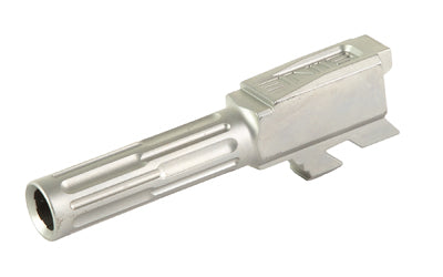 LanTac USA LLC 9INE Glock 43/43x Fluted Drop-In Barrel, Stainless Steel, Silver