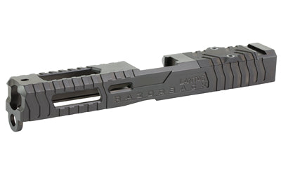 LanTac USA LLC Razorback Stripped Glock 17 Gen 1-3 Slide with RMR Cut & Cover Plate, DLC Black