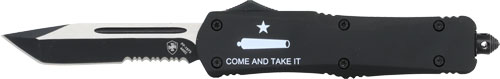 Templar Knife OTF Large AR Come & Take It 3.5" Tanto Black Blade