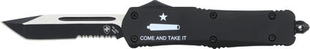 Templar Knife OTF Large AR Come & Take It 3.5" Tanto Black Blade