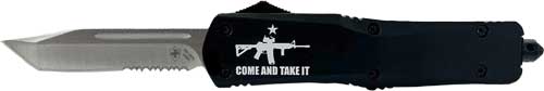 Templar Knife OTF Large Come And Take It AR 3.5" Polished Silver Blade