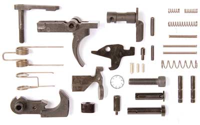 LBE Unlimited ARK15LPK AR-15 Lower Parts Kit, 223 Rem/556 NATO, No Grip or Guard, Black