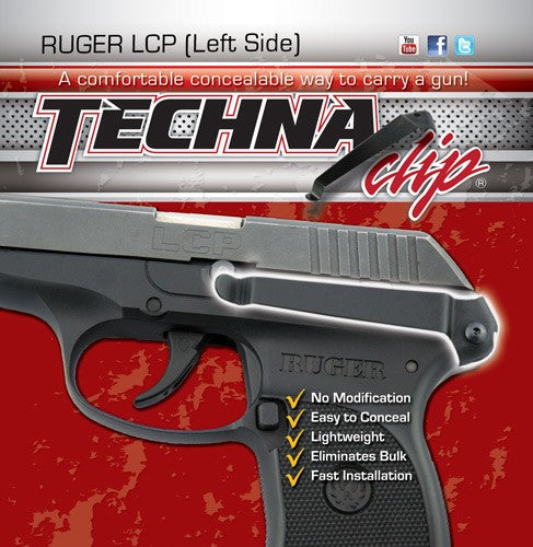 Techna Clip Ruger LCP Left-Hand IWB Retention Clip