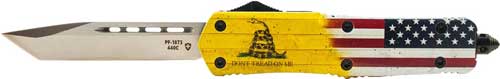 Templar Knife OTF Large Don't Tread On Me 3.5" Tanto Silver Blade