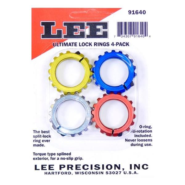 Lee Ultimate Lock Rings Set of 4 for 7/8x14 Dies