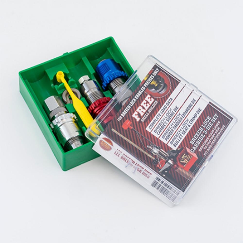 Lee .38 Auto/Super Carbide Breech Lock Bushings 3-Die Reloading Set