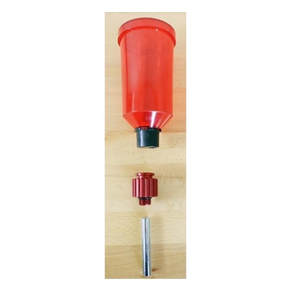 Lee Auto-Drum Update Kit - Red Anodized Swivel Adapter for Powder Measure