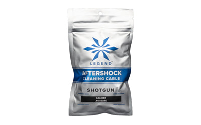 Legend Outdoor Gear AS-CC-410 Aftershock Cable Bore Cleaner, 410 Bore Shotguns, Black and White