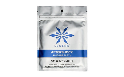 Legend Outdoor Gear AS-SC-12 Aftershock Silicone Gun Cloth Black 12x12 Cotton Flannel