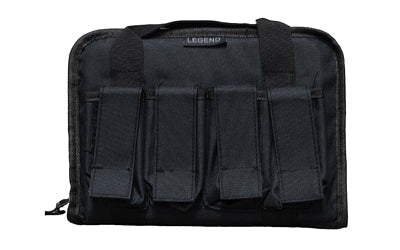 Legend Outdoor Gear Pegasus Pistol Carry Case, Black Polyester, Foam Padded, PEG100-BK