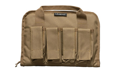 Legend Outdoor Gear Pegasus Pistol Carry Case, Dark Earth Polyester, Foam Padded, PEG100-DE
