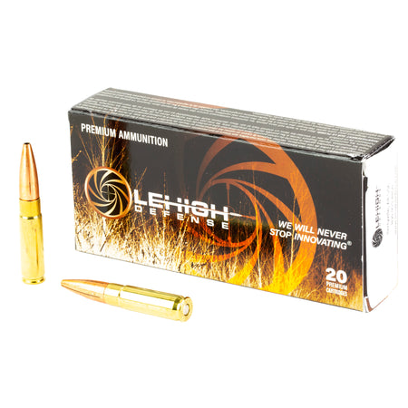 Lehigh Defense .300 AAC Blackout Maximum Expansion 194 grain Boat Tail Hollow Point ammunition