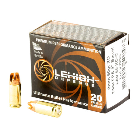 Lehigh Defense Xtreme Defense Fluid Transfer Monolithic 90 Grain 9mm Luger/Parabellum 1300 fps 810025507473