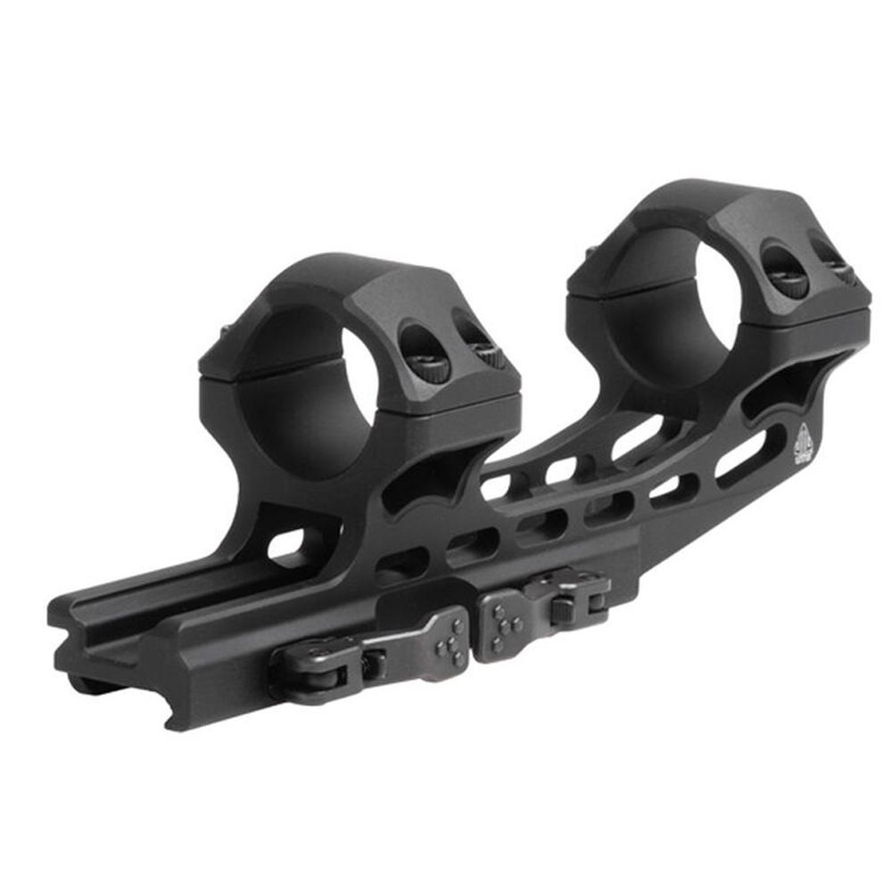 Leapers UTG ACCU-SYNC 1" High 50mm Offset QR Cantilever Optic Mount Matte Black