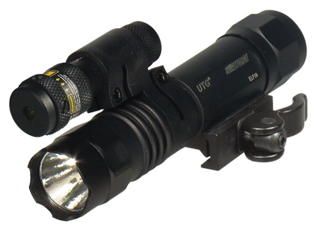 Leapers UTG 150-Lumen LED Flashlight with Red Laser Tactical Combo