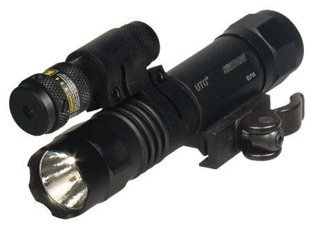 Leapers UTG 150-Lumen LED Flashlight with Red Laser Tactical Combo