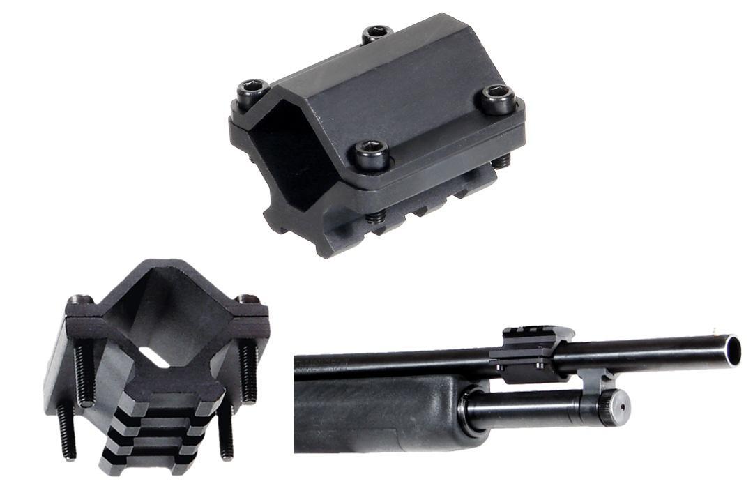Leapers UTG 3-Slot Single Rail Barrel Mount Universal Shotgun and Paintball