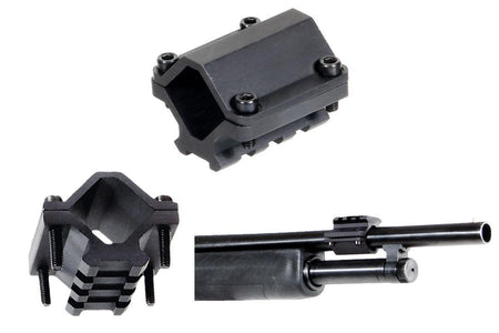 Leapers UTG 3-Slot Single Rail Barrel Mount Universal Shotgun and Paintball