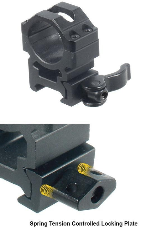 Leapers UTG LE Grade Max Strength Picatinny Rings 1" Medium Profile 22mm Width