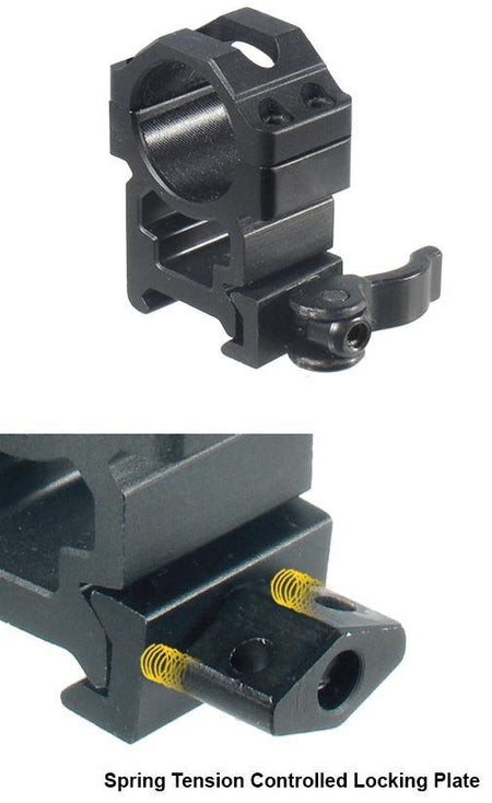 Leapers UTG LE Grade Max Strength Picatinny Rings 1" High Profile 22mm Width