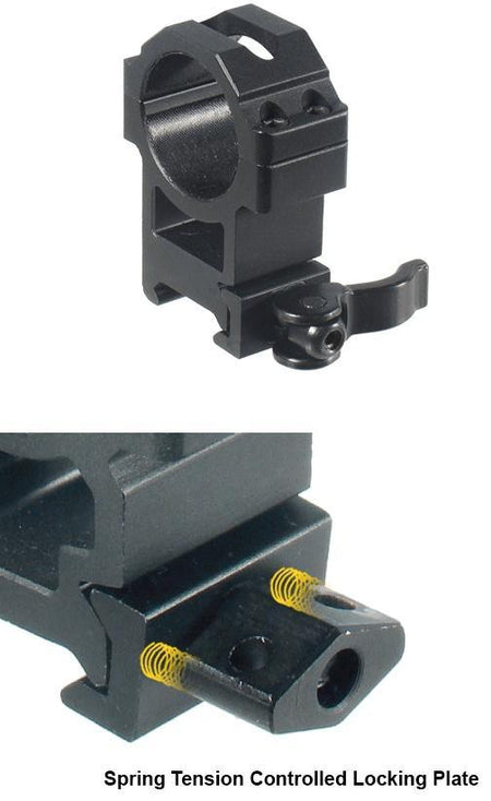 Leapers UTG 2-Piece Max Strength Picatinny Rings LE Grade 30mm High 22mm