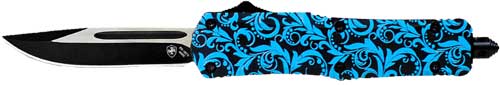 Templar Knife OTF Large Maiden Teal 3.5" Drop Point Black Blade