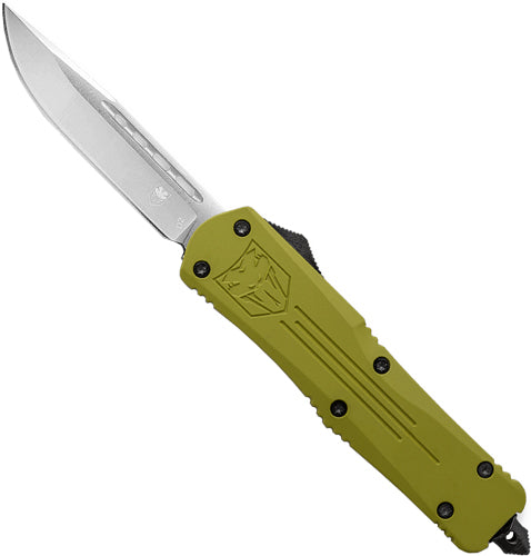 CobraTec Large FS3 OTF 3.5-Inch D2 Drop Point OD Green Fang Knife