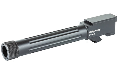 AlphaWolf 45 ACP Salt Bath Nitride Threaded Fluted Barrel Fits Glock 21 AW-2145TH