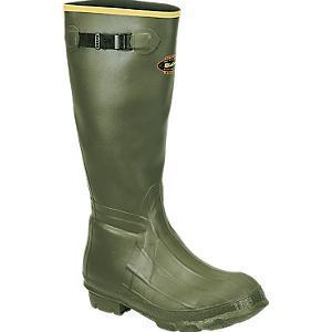 LaCrosse Burly Men's 18 Inch Waterproof Rubber Boots Green Sz 12