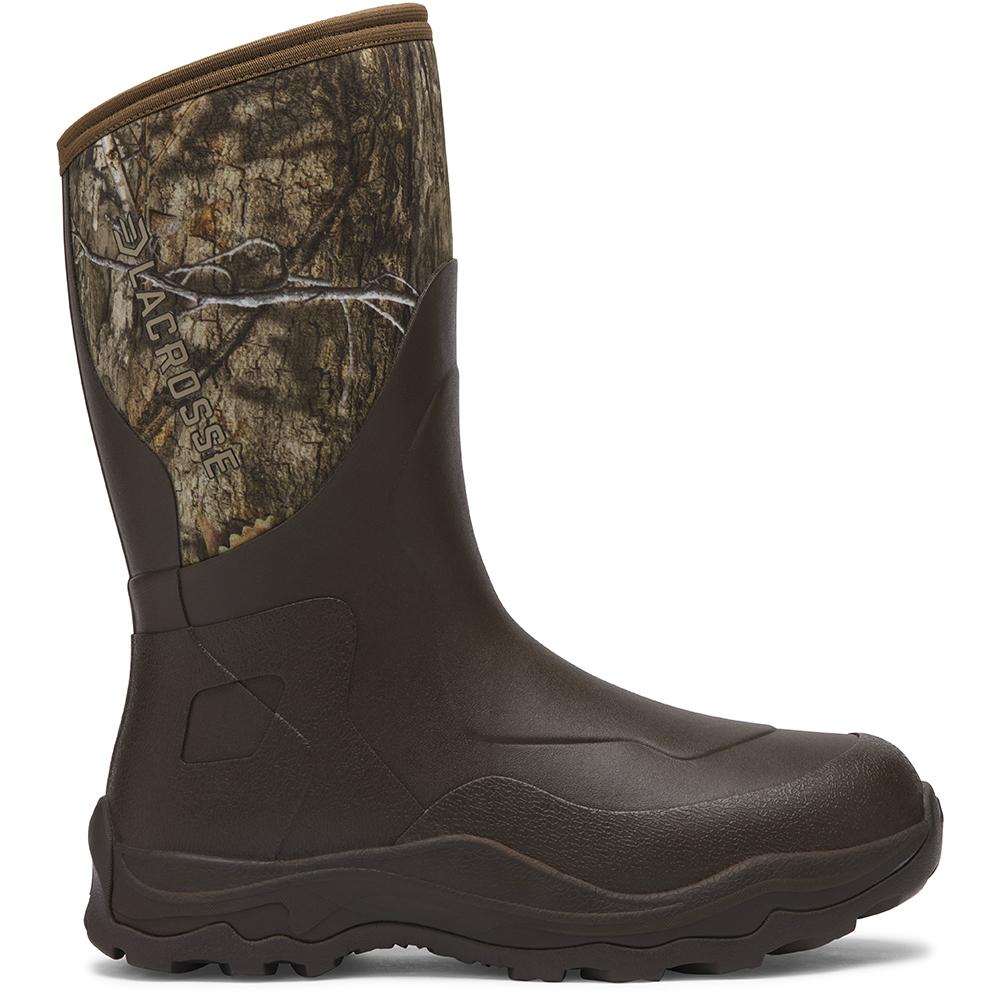 LaCrosse Alpha Agility Waterproof Pull-On Boot 12" Mossy Oak Country DNA Sz 10