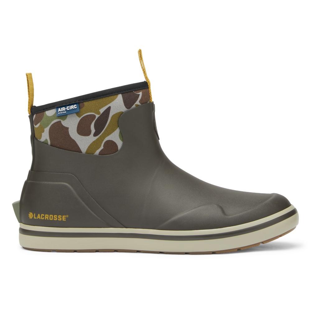 LaCrosse Men's Olive Camo Alpha Deck Neoprene Waterproof Boot Size 10.5
