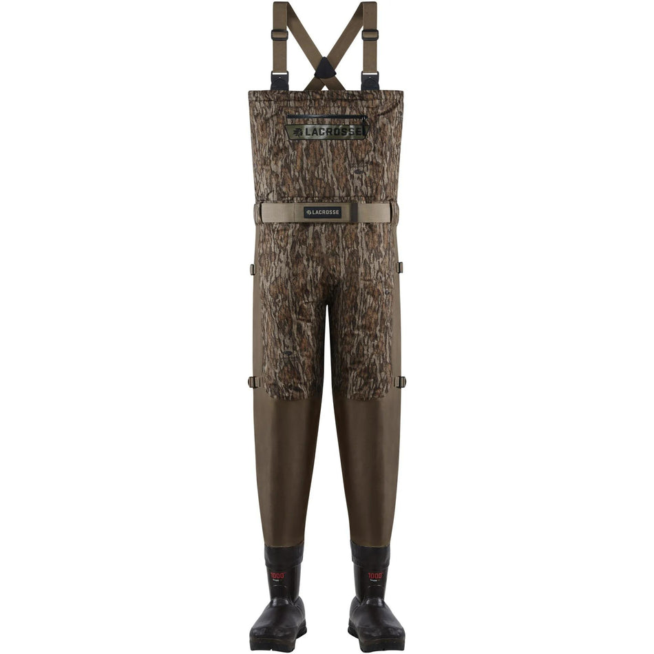 LaCrosse Alpha Swampfox Breathable Mossy Oak Bottomland Waders 1000G - Size 8