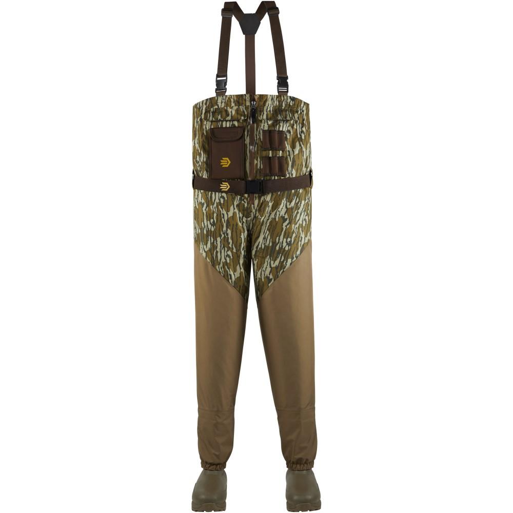 LaCrosse Alpha Agility Select Front Zip Chest Waders Mossy Oak Bottomland Sz 10