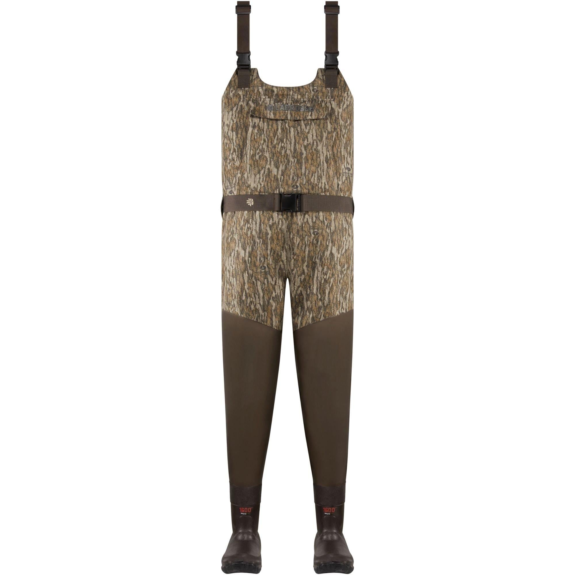 LaCrosse Wetlands Mossy Oak Bottomland Insulated Breathable Waders 1600G Sz 14
