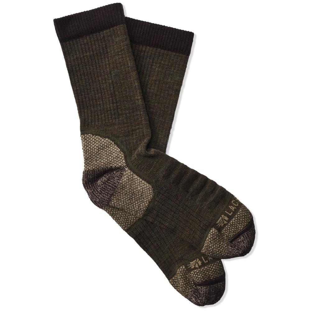 LaCrosse Copper Infused Lightweight Crew Sock Olive - Medium