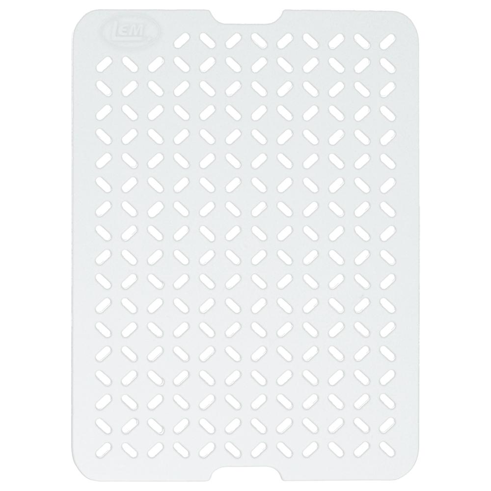 LEM Products Clear Plastic Meat Lug Drain Tray 17.375x12.75x0.75 Inch