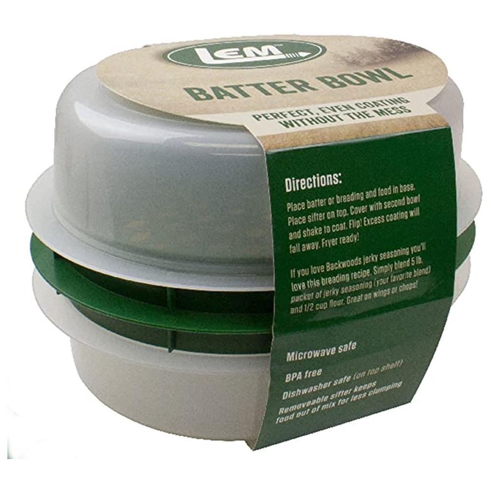 LEM Products Batter Breading Bowl with Lid
