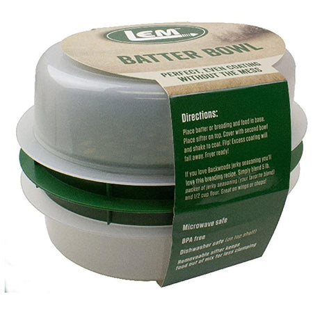 LEM Products Batter Breading Bowl with Lid