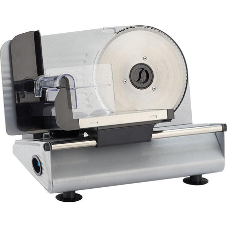 LEM 7.5" Belt-Driven Home Meat Slicer with Adjustable Thickness Dial and Serrated Blade
