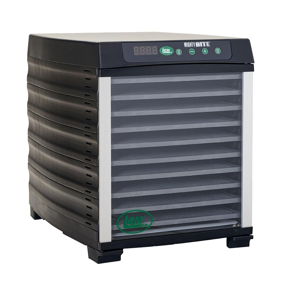 LEM MightyBite 10 Tray Plastic Dehydrator with 24-Hour Timer