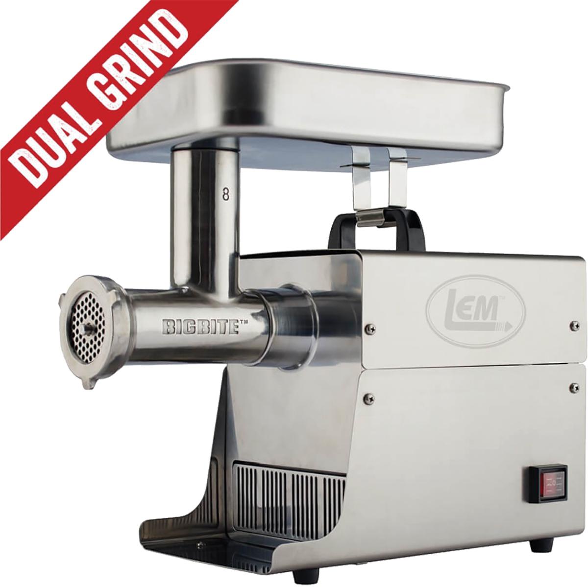 LEM Products Big Bite Dual Grind #8 Meat Grinder - 0.5 HP