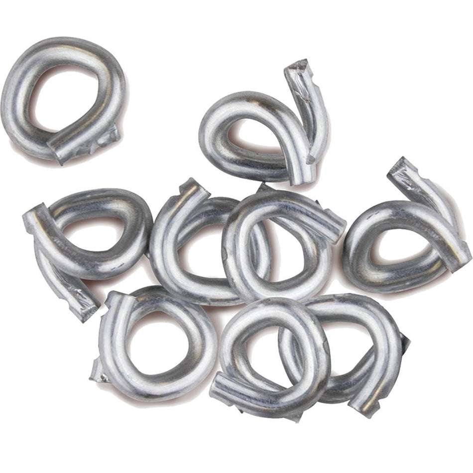 LEM Products 100-Count 3/8 Inch Hog Rings for Casing and Bag Closure