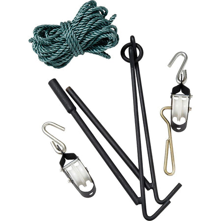 LEM Products Collapsible 22" Gambrel with Self-Locking Rope Hoist