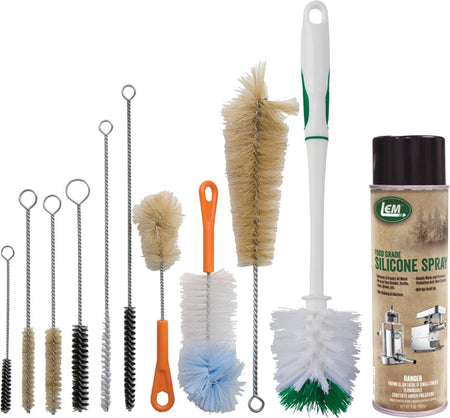 LEM Products Meat Grinder Cleaning Brush Kit with Spray