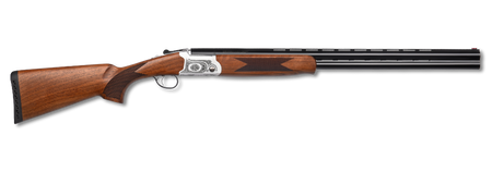 Pointer KAR1228 Acrius Full Size 12 Gauge Break Open 3" 2rd 28" Black Over/Under Vent Rib Barrel, Nickel Steel Laser Etched Receiver, Fixed Turkish Walnut Stock, Ambidextrous