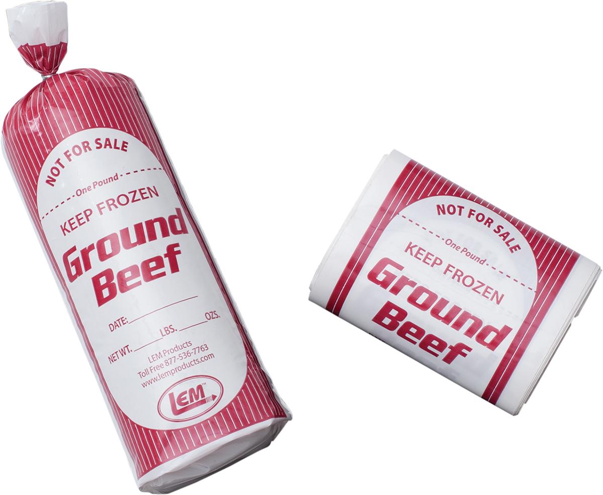 LEM Products 25-Count 2 Pound Ground Beef Freezer Bags