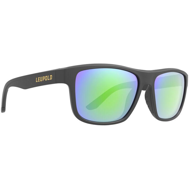 Leupold Katmai Performance Shooting Sunglasses Black Frame Emerald Mirror